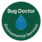 Bug Doctor Environmental Services circular logo with water droplet, representing Legionella risk assessments in Doncaster