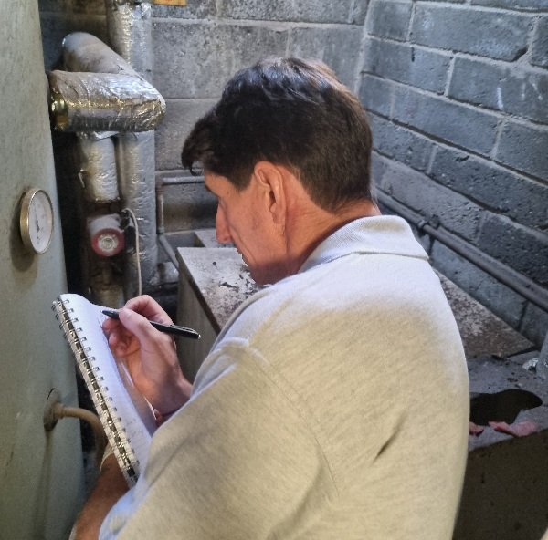 Legionella risk assessment being carried out at a property in Doncaster